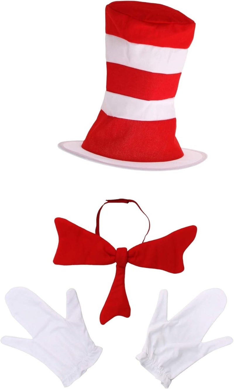 elope Dr. Seuss Cat in The Hat Costume Accessory Kit for Kids - Standard Size - Image 3